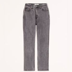 Abercrombie Curve Love High Rise Ankle Straight Jean